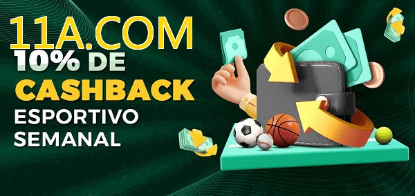 10% de bônus de cashback na 11A.COM